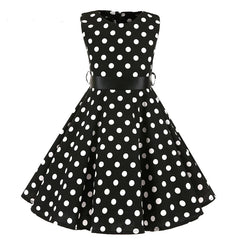 Summer Girls Dress Elegant Vintage Cotton Retro Princess Dress Party Costume Kids Clothes Polka Dot Girl Dress Children Clothing