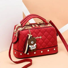 Casual PU Leather Women Crossbody Messenger Bags for Female Girls Small Purse