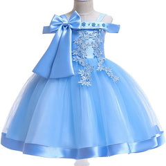 Summer Flower Girls Dress Princess Wedding Party Dresses Children Kids Prom Gown Vestidos Baby Christmas Children Clothing