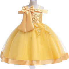 Summer Flower Girls Dress Princess Wedding Party Dresses Children Kids Prom Gown Vestidos Baby Christmas Children Clothing