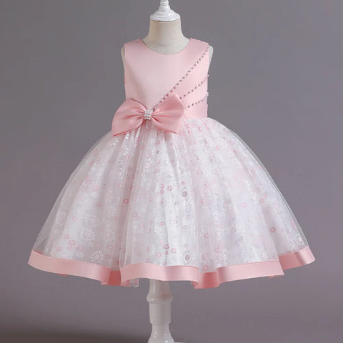 Pageant Infantil 1st Birthday Dress for Baby Girl Baptism Clothes Floral Princess Dresses Toddler Party Wedding