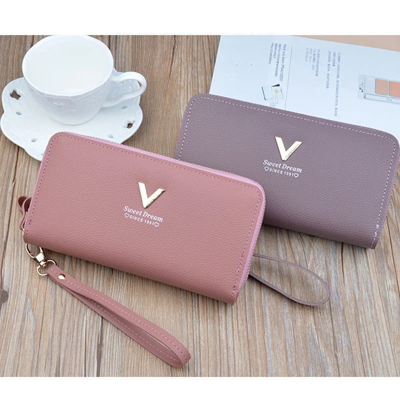 Pu Leather Women Wallets Women Purses Fashion Long Zipper Women's Wallet