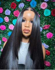 Raw Indian Hair HD Lace Wig,Virgin Cuticle Aligned 100% Glueless Lace Human Hair Wig,Lace Front Wigs for Black Women