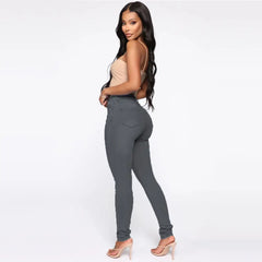 Ins Style Hip Lifting Slimming Jeans for Women With Peach Hips European and American Style High Waist Jeans for Women