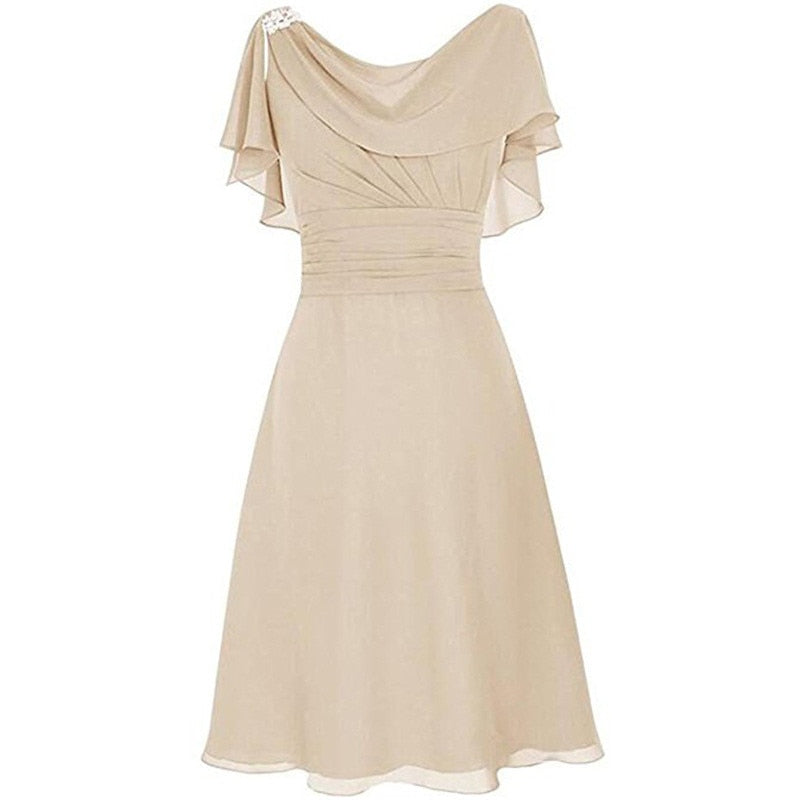 Women Multiway Dress Formal Wedding Bridesmaid High Waist Party Dresses Ruffles Flare Sleeve Summer Dress Ladies Vestidos Robes