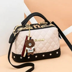 Casual PU Leather Women Crossbody Messenger Bags for Female Girls Small Purse