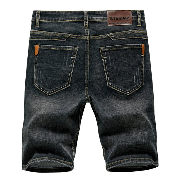 2023 Summer New Men's Denim shorts classic black