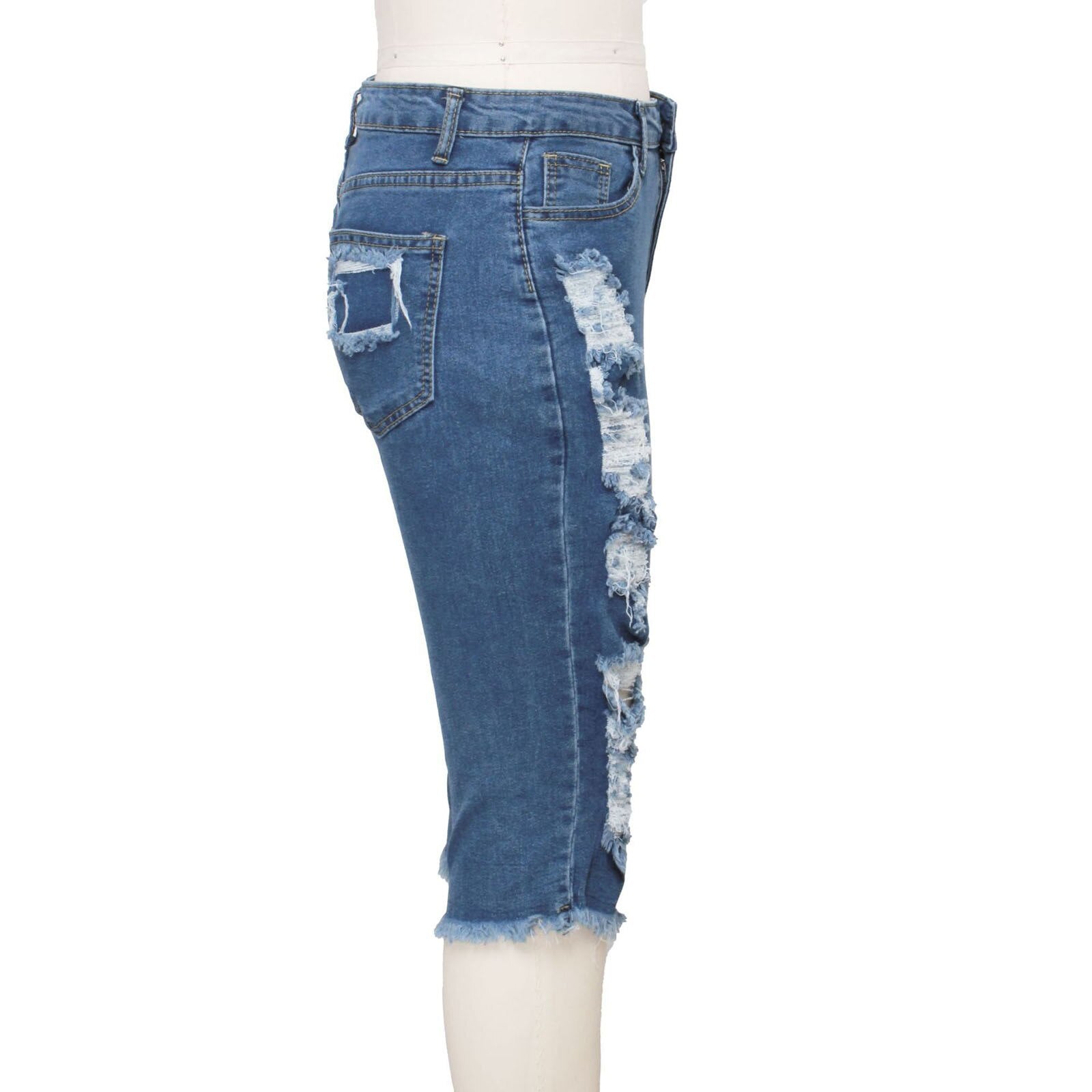 Women Stretch Short Jeans Fashion Casual Slim Fit High Quality Elastic Summer Denim Shorts Male Brand Clothes Short de mezclilla