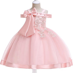 Summer Flower Girls Dress Princess Wedding Party Dresses Children Kids Prom Gown Vestidos Baby Christmas Children Clothing
