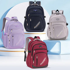 Lightweight Durable Large-Capacity Waterproof Oxford Backpack Fashion Schoolbag for Junior High Students Grades 1-9