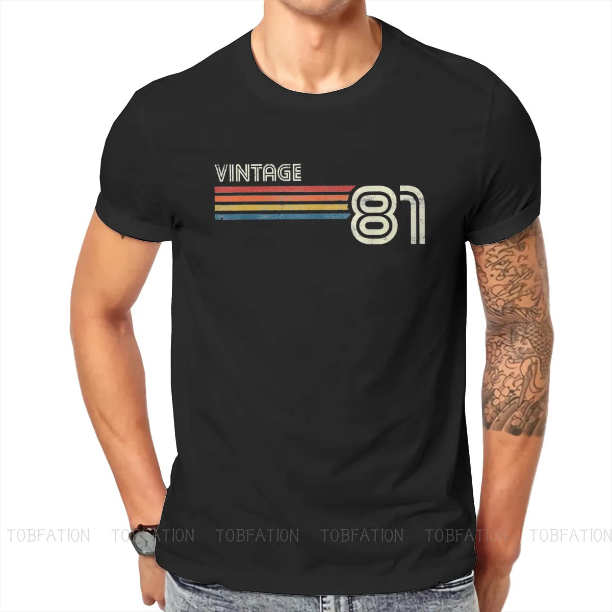 1981 T Shirt Harajuku Teenager Grunge High Quality Tshirt Large   Men Clothing
