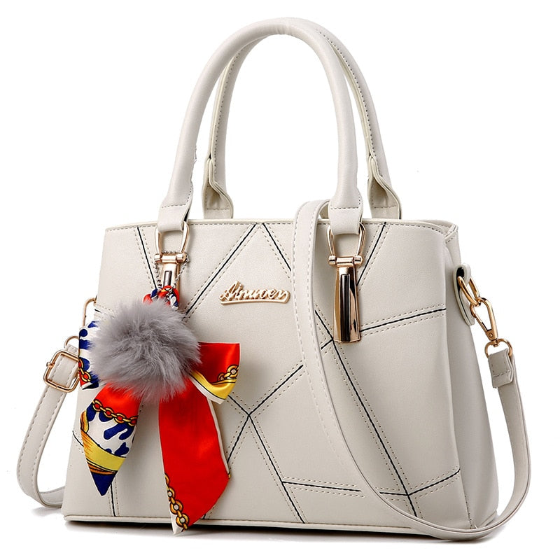 Women Bags Fashion Vintage Designer Messenger PU Leather Handbag High quality Casual Shoulder Top-Handle Totes big Korean style