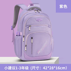Lightweight Durable Large-Capacity Waterproof Oxford Backpack Fashion Schoolbag for Junior High Students Grades 1-9
