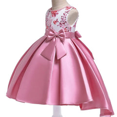 Summer Flower Girls Dress Princess Wedding Party Dresses Children Kids Prom Gown Vestidos Baby Christmas Children Clothing