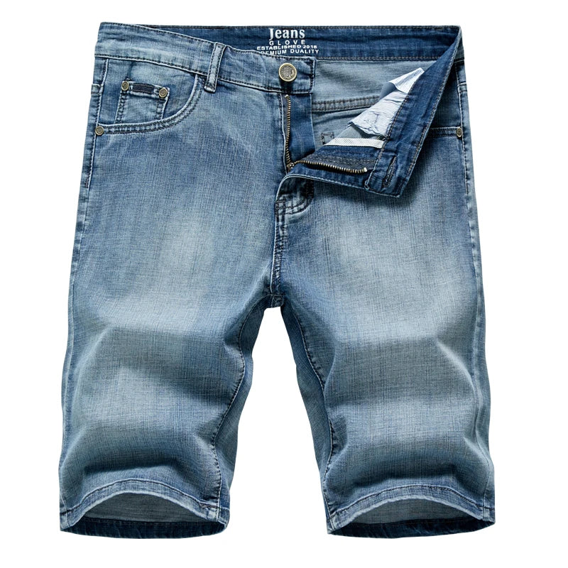2023 Summer New Men's Denim shorts classic black