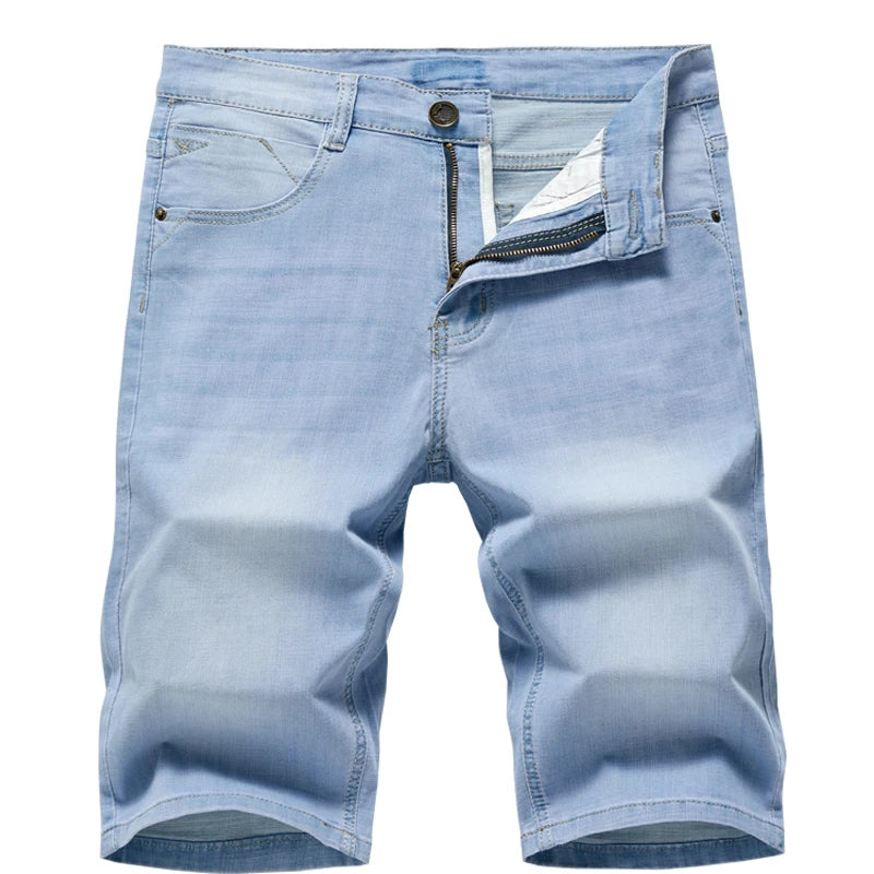 2023 Summer New Men's Denim shorts classic black