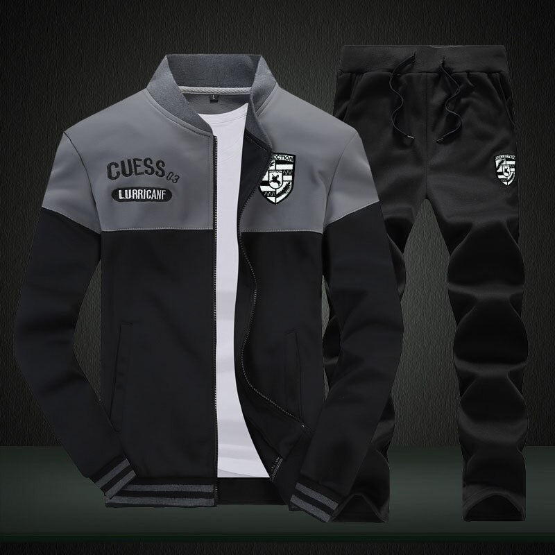 FGKKS Spring Autumn Men Trendy Sports Sets Fashion Brand Men&#39;s