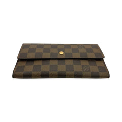 LOUIS VUITTON  Damier Ebene Sarah Wallet