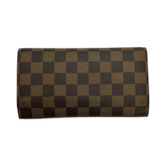 LOUIS VUITTON  Damier Ebene Sarah Wallet