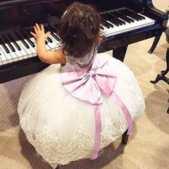 Lace Kids Baby Girls Chiffon Sleeveless Sequins