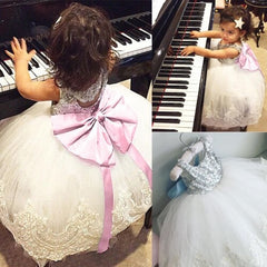 Lace Kids Baby Girls Chiffon Sleeveless Sequins