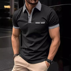 Men's short-sleeved polo shirts in color sportswear