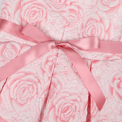 2026 New Fashion Rose Flower Girls Dress Summer Sleeveless Bow Girls Princess Dress Birthday Party Gifts 2-10 Years Kids Clothes