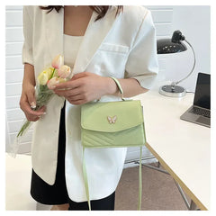 PU Versatile and Fashionable Portable Small Square Bag Single Shoulder Crossbody Bag Luxury Designer r
