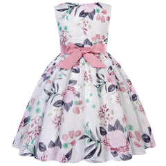Bridesmaid Dress for Girls with Bow Decoration Special Occasion Children's Flower Girl Costume Suitable for Wedding Banquet