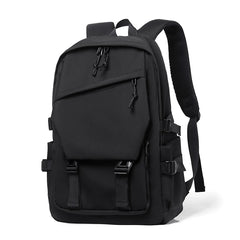 Simple solid color backpack,  travel backpack, plenty of storage space, very suitable for commuting, school, work