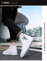 Sneakers Man Casual Vulcanized Male Comfortable High Top Shoes Outdoor Men Lightweight Fashion Mens Shoes WaterprooF