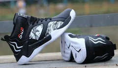 New Anti-Slip Men's High Top Men's Basketball Shoes Luxury Comfortable Running Shoes Fashionable Versatile Casual