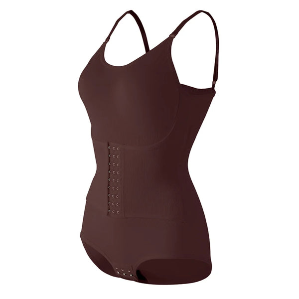 Flarixa Breasted Bodysuit Women Slimming Shapewear Corset Reducing Body Shaper Modeling Underwear Tummy Control Panties