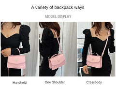 PU Versatile and Fashionable Portable Small Square Bag Single Shoulder Crossbody Bag Luxury Designer Handbag Bolsas De Mujer