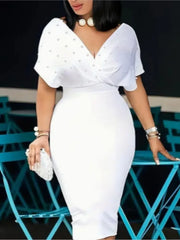 Fashion Party Dress For Wonen Sexy V Neck Package Hip Elegant Dresses 2025