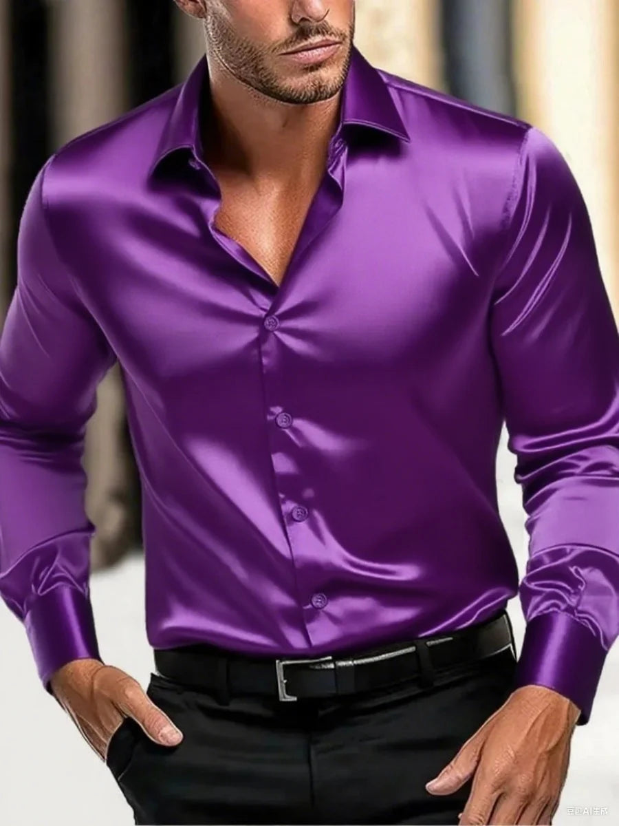 New business gentleman social fashion design shirt top, men's party fitted dress shirt, fast delivery