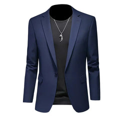 Fashion Men's Business Casual Blazer Black White Red Green Solid Color Slim Fit Jacket Wedding Groom Party Suit Coat M-6XL