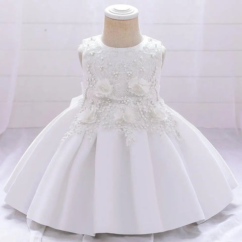 Baby Girls Princess Party Dress Toddler Kids Lace Embroidery Tulle Elegant Wedding Birthday Prom Gown Children Christmas Clothes