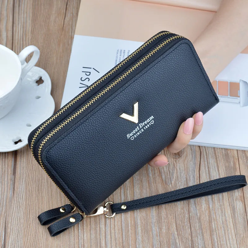 Pu Leather Women Wallets Women Purses Fashion Long Zipper Women's Wallet