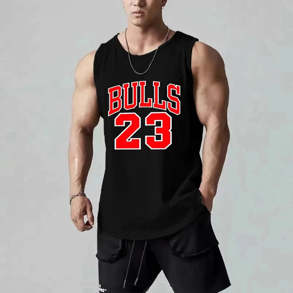 Printed Fitness Basketball Vest Sleeveless Breathable Clothing Gymi