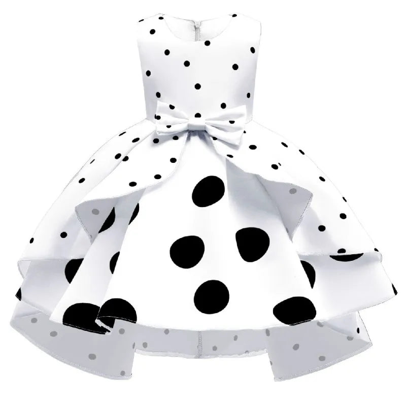 Baby Girls Flower Striped Dress for girls flora wedding party dress