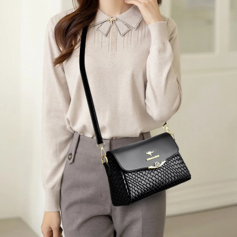 Luxury Handbag Women Bags Designer Pu Leather Knitting