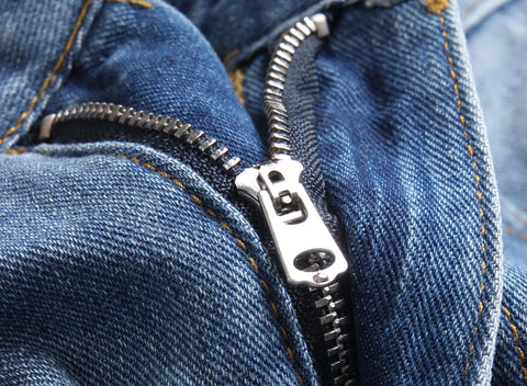 Pencil Pants Men Hole Jeans Mid Waist Skinny Pockets Vintage Ripped