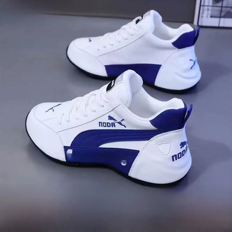 Casual Men's Leather Surface Shoes Fashionable Dad Sneakers Breathable