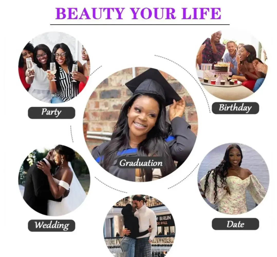 13x6 Chocolate Brown Body Wave Lace Front Wig 16-36 Inch Lace Frontal Wig 100% Human Hair Pre Plucked Colored Human Hair Wig