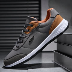 2025 Men Shoes Spring Autumn Waterproof Walking Sneakers Leisure Male Leather Sports Shoes Non-Slip