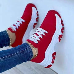 Women Vulcanized Shoes Platform Shoes for Women Solid Color Sneakers Comfortable Casual Zapatilla