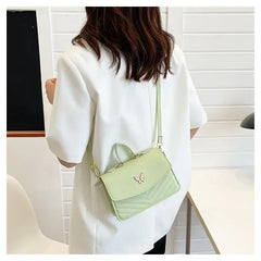 PU Versatile and Fashionable Portable Small Square Bag Single Shoulder Crossbody Bag Luxury Designer r