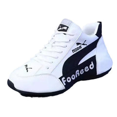 Casual Men's Leather Surface Shoes Fashionable Dad Sneakers Breathable