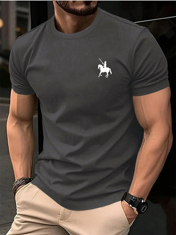 Men's summer 100 cotton fashionable casual loose sports